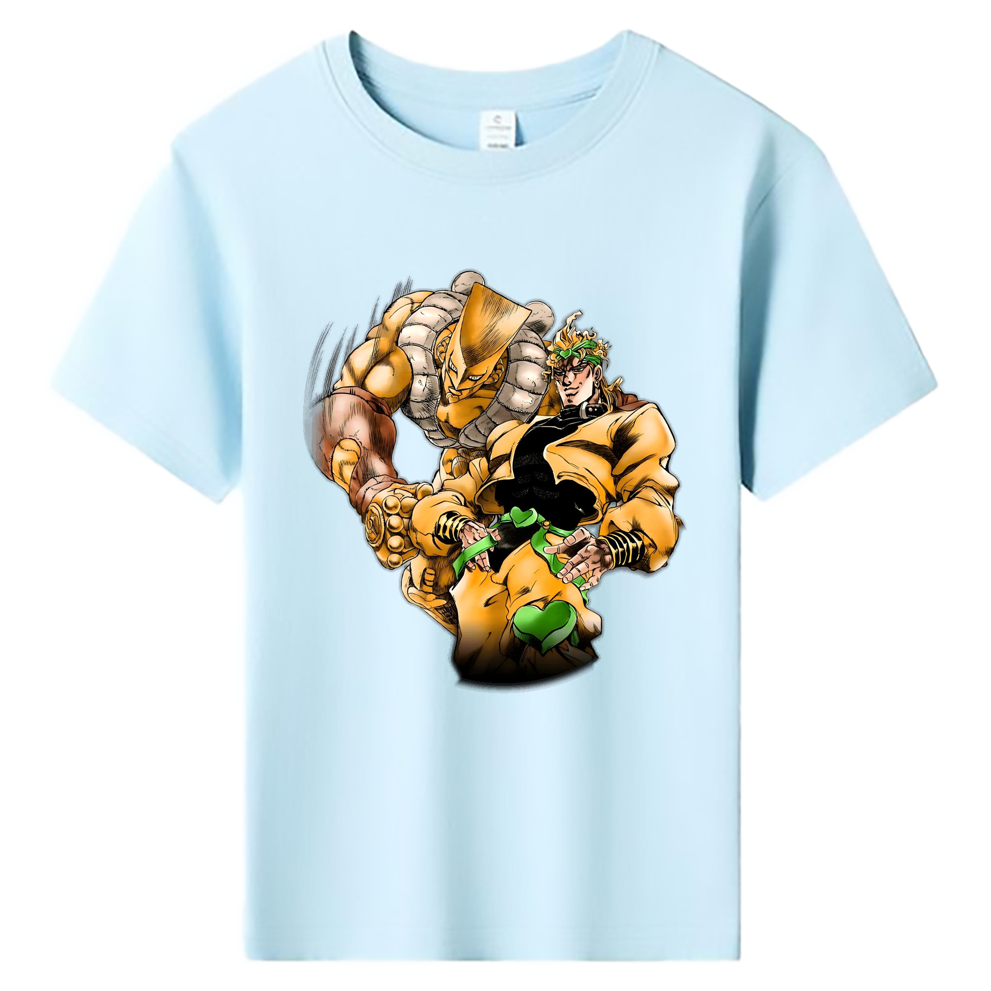 （画像用） ジョジョの奇妙な冒険 ディオ?ブランドー JoJo's Bizarre Adventure Dio Brando 綿100％キッズTシャツ（フロントプリント）